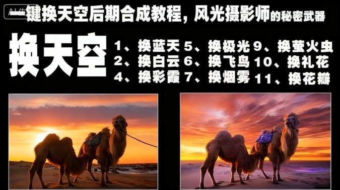 一键换天空后期合成教程，风光摄影师的秘密武器-宇众网创