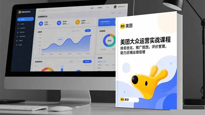 美团大众运营实战课程，排名优化、推广投放、评价管理，助力店铺业绩倍增-宇众网创