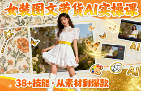 女装图文带货的AI实操课-宇众网创